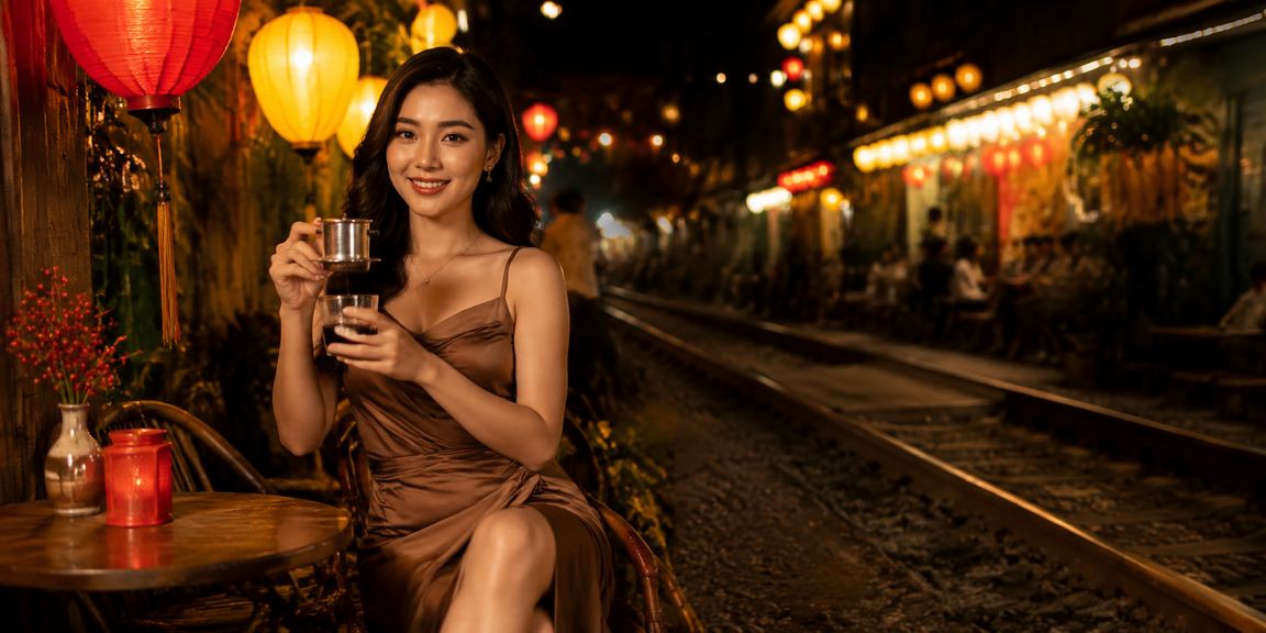 Người dùng Hà Nội trải nghiệm 1158 tại quán cà phê buổi tối